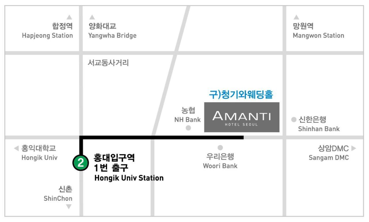 Amanti Hotel Seoul Eksteriør billede